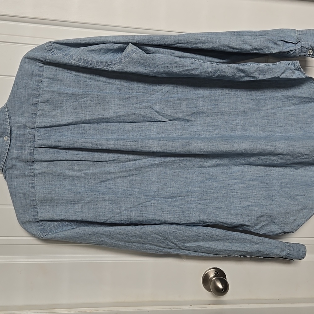 Ralph Lauren Mens Light Wash Denim Shirt Classic Fit 100% Cotton American Preppy - Picture 4 of 4